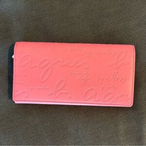 Agnes B. Pink Embossed Wallet 💖